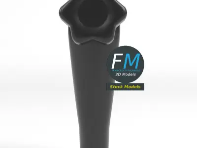 Clamp for desktop lamp 2 3D model