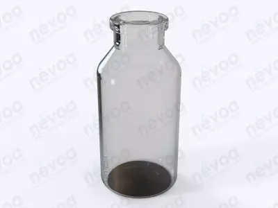Glass vial - ISO 8362-1 - ISO 8362-1-25R - vial - 25 ml 3D model