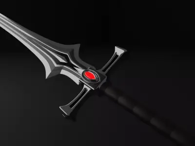 RPG 2-handed Sword  Free 3D model