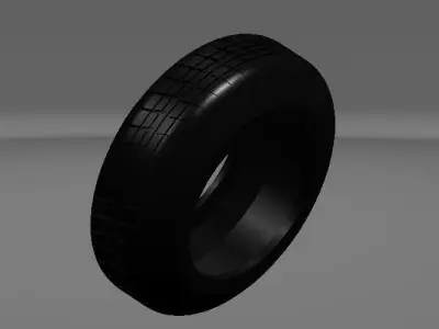 Car Tyre Free 3D model Polygon mesh