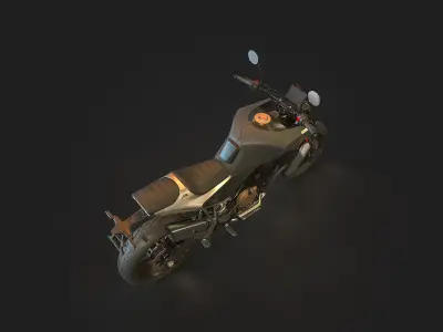 Base model Husqvarna Svartpilen 801 2024 3D model