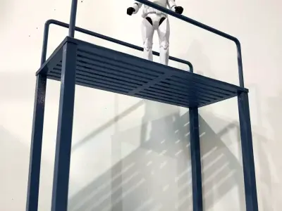 CATWALK WALKWAY RAILING WITH LEGS Free 3D print model