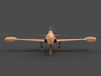 Lockheed T-33 3D print model