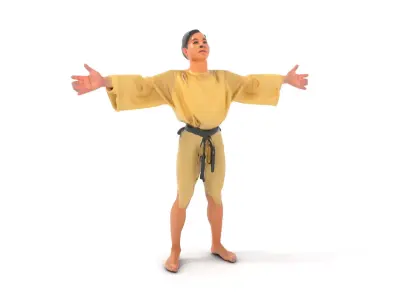 Karate Gi Enthusiast model pack Low-poly 3D model