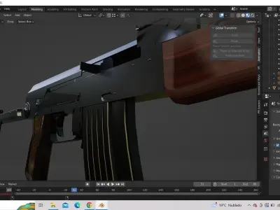 AK-47 ak rifle 3D model