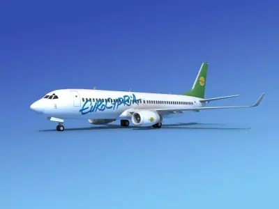 Boeing 737-800 Euro Cypria 3D model
