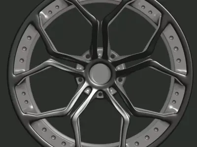 Car rim 10b 3D model