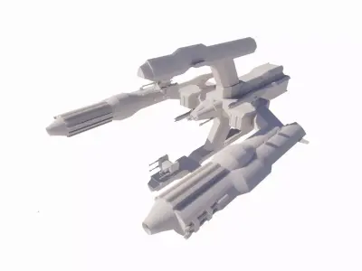 Spaceship-spacecraft-22 3D model