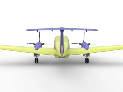 Beechcraft Hellenic Air Force Livery 3D model