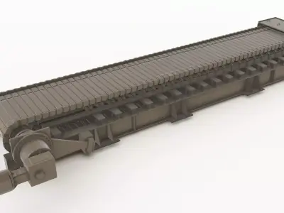 apron feeder 3D Model 3D model