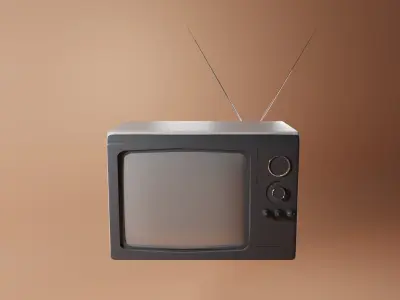 Retro TV  3D model