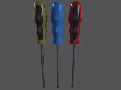 Phillips screwdriver Low-poly 3D model