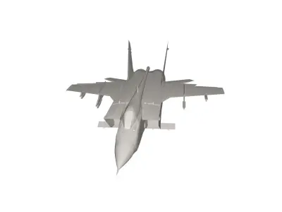 Military Plane concept Low-poly 3D model from CGTrader