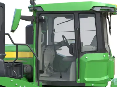 John Deere Tractor 9rx 640 Low-poly 3D model