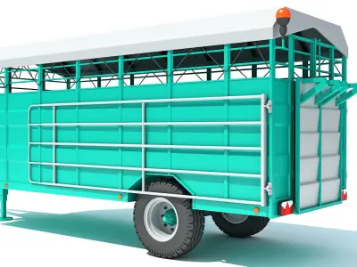Animal Transporter Trailer 3D model