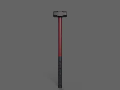 PBR Sledge Hammer V2b Low-poly 3D model