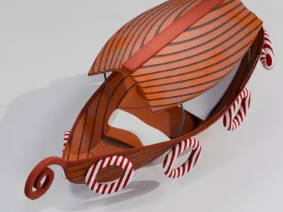 Boat High poly Free 3D model