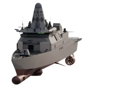 SHIP BASED ON Mogami-class frigate 3D model