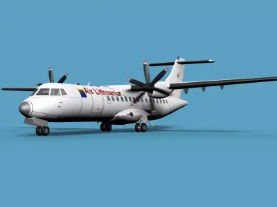 ATR  ATR-42-500 Air Lithuania 3D model