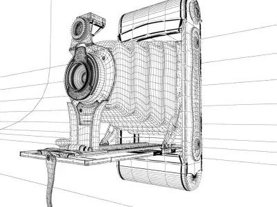 antique camera 3D model