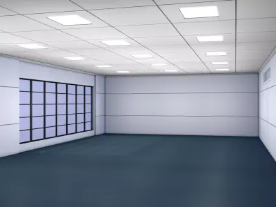 Office Interior Room 3D model