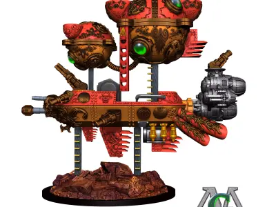 The Flying Ship Fortress 3D print model