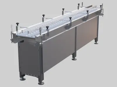 Roller conveyor 01 3D model