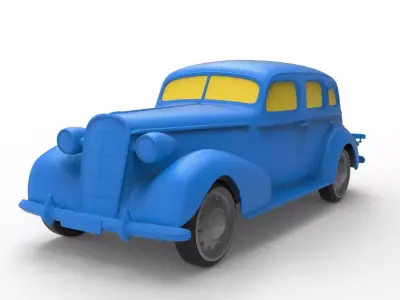 Buick Roadmaster 1936 Classic Car 3D print model