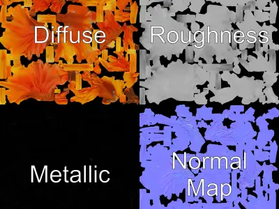 Mythical Phoenix D Model Pack Low-poly 3D model