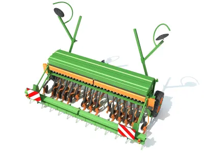 Seed Drill Seeder 3D model