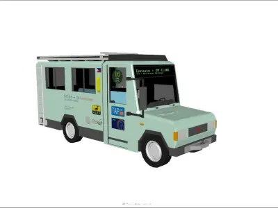 Philippine Jeepney NEW Prototype Low-poly 3D model