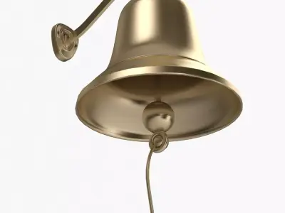 Ship Bell Low-poly 3D model