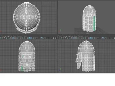 Eastern or Northern helmet 3D model