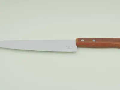 Kitchen knife PBR Low-poly 3D model