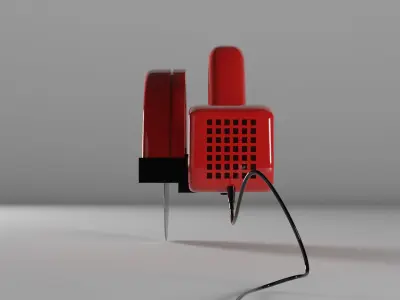 electric concrete saw pbr Low-poly 3D model