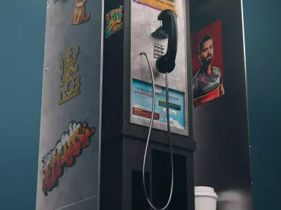 Phone Booth 3D print model