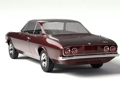 chevrolet corvair 1966- 1969 detailed vintage car 3D model