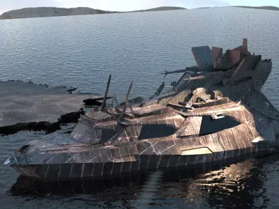 Warlord Cruise ship Advanced 1  3D model