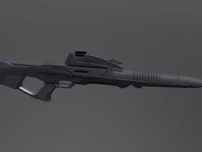 37gun gun Free low-poly 3D model