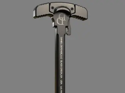GRIP-N-RIP Charging Handle - Replica - LOW POLY Low-poly 3D model