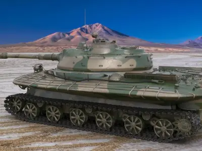 Tank Object 279 Mental Ray 3D model