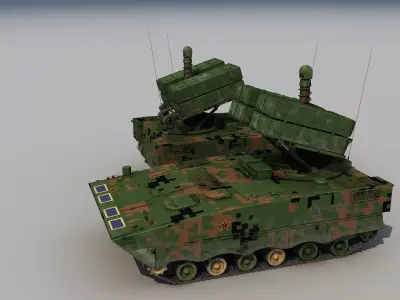 china ZBD-04A AFT-10  Anti-tank guided missile launcher  3D model