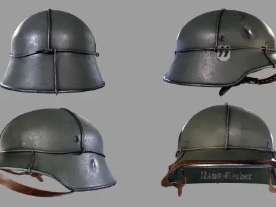 WWII Helmet 3D model