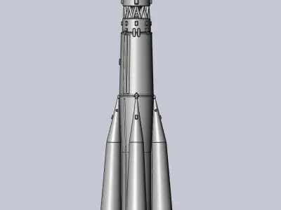 Vostok K Rocket Model 3D print model