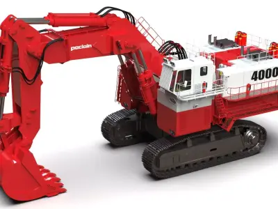 Poclain Hydraulic Excavator Shovel 3D model