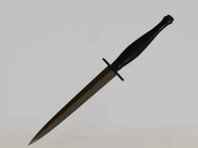 Dagger Low-poly 3D model