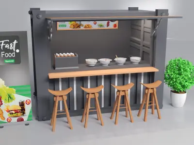 Container  3Dshop 3D model