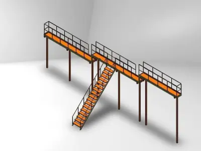 Industrial Platform 3D model purchase