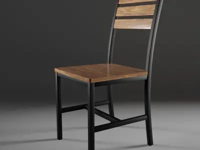 Industrial-style Conference Furniture Set 3D model