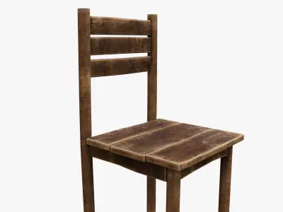 Medieval Rustic  Low-poly 3D model